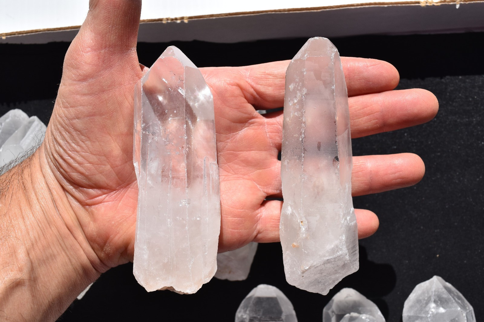 WHOLESALE Quartz Crystals from Madagascar 12 pcs 2.5 kg # 5666