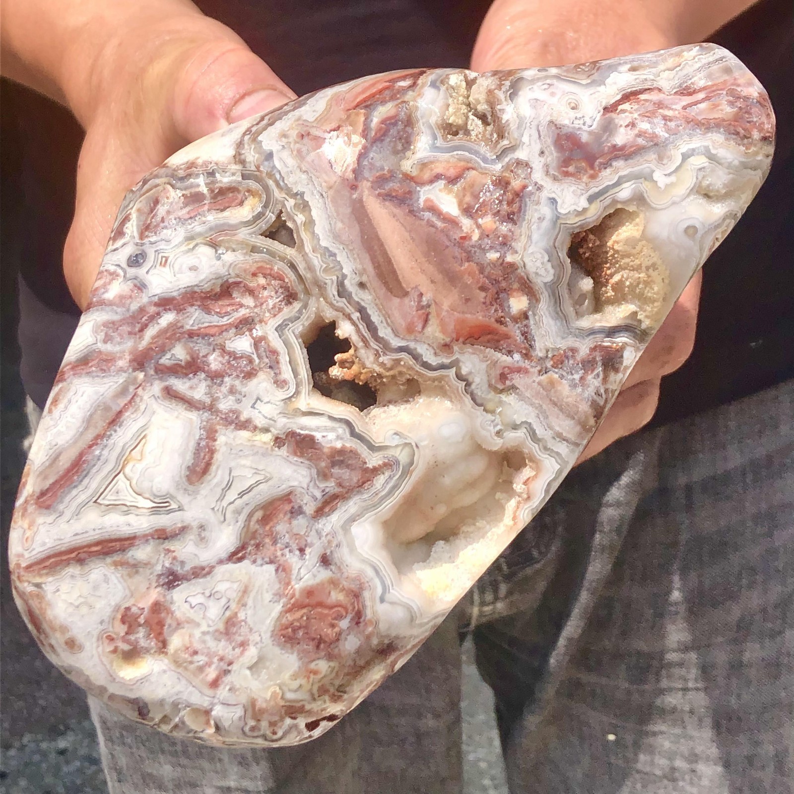 5.76lb Natural Crazy agate stone quartz crystal cluster mineral samples