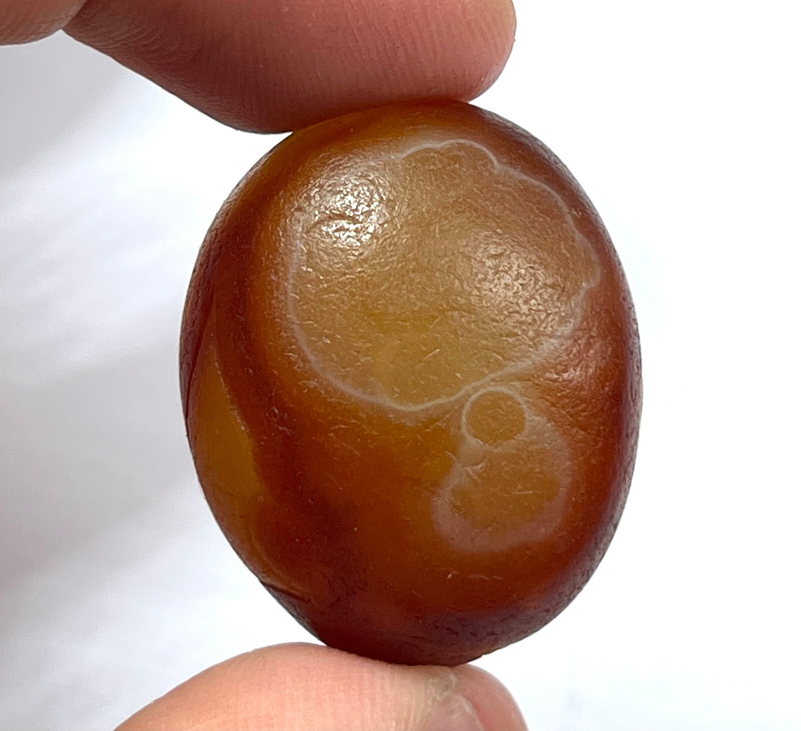 25g Bonsai Suiseki-Natural Gobi Agate Eyes Stone-Rare Stunning Viewing 5-20