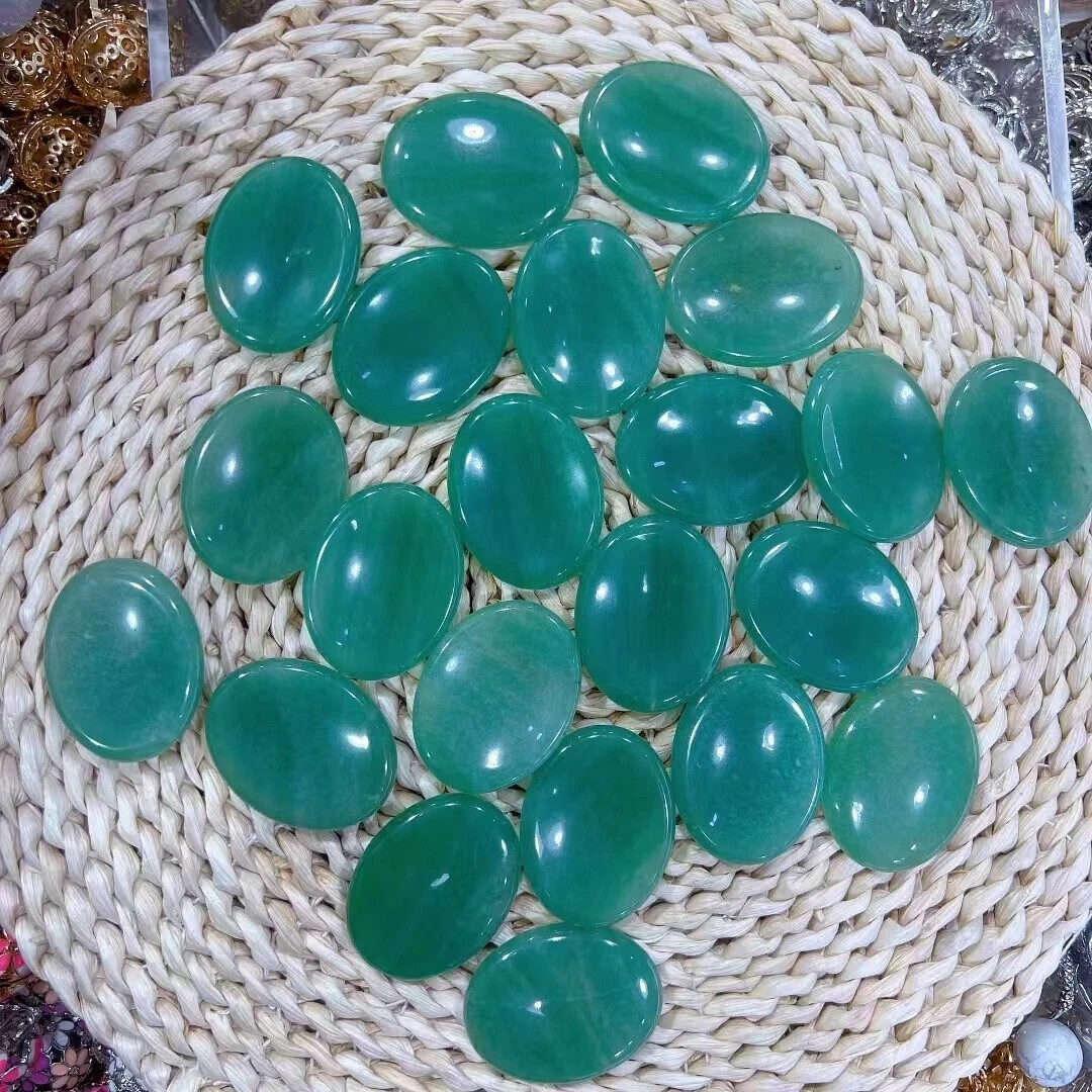 Wholesale! 50pcs Mix Crystal Oval Thumb Worry Stone Palm Stone Rei Healing Gift