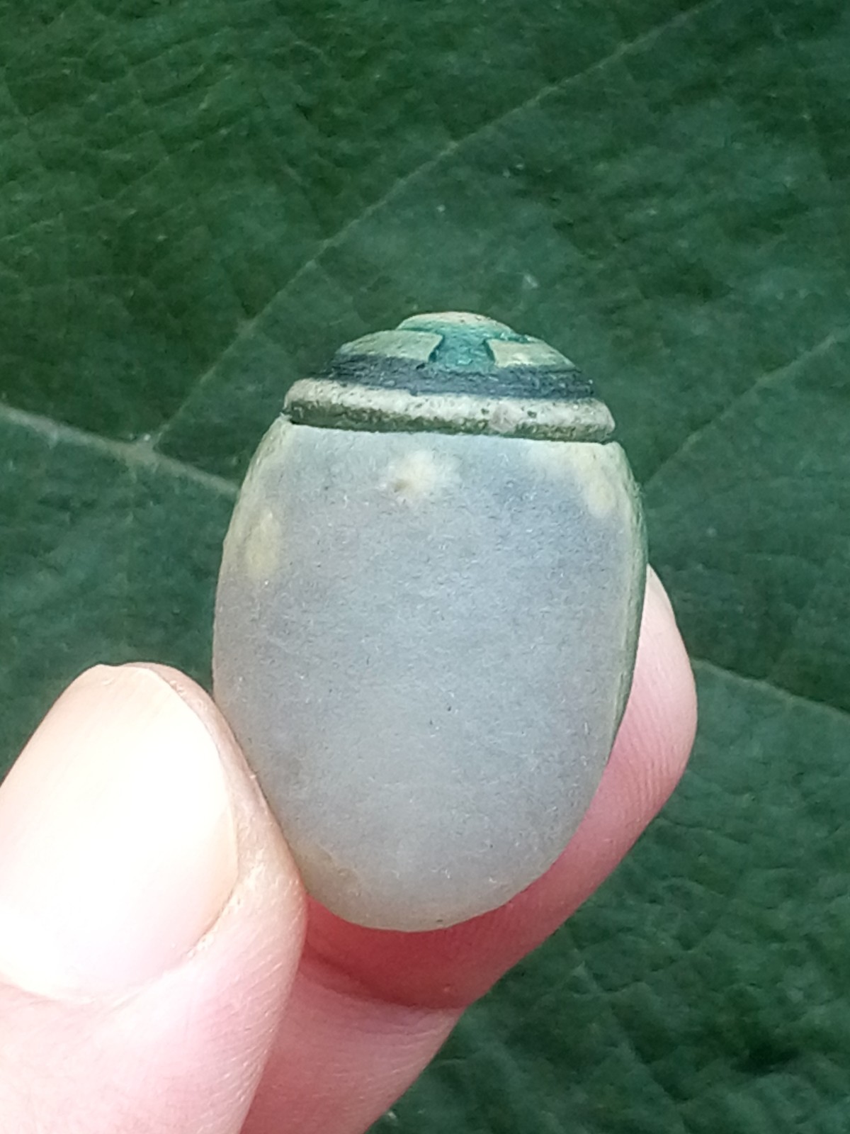 36mm Natural Gobi agate eye agate stone Suiseki-viewing collection china