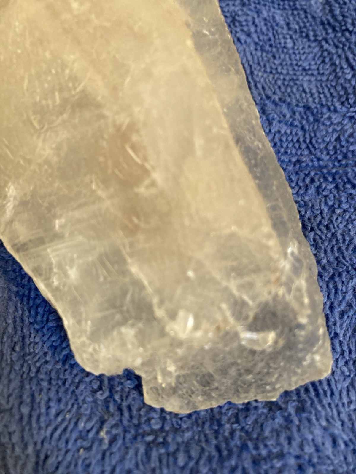 Gypsum is a transcparent, crystalline variety of the mineral selenite
