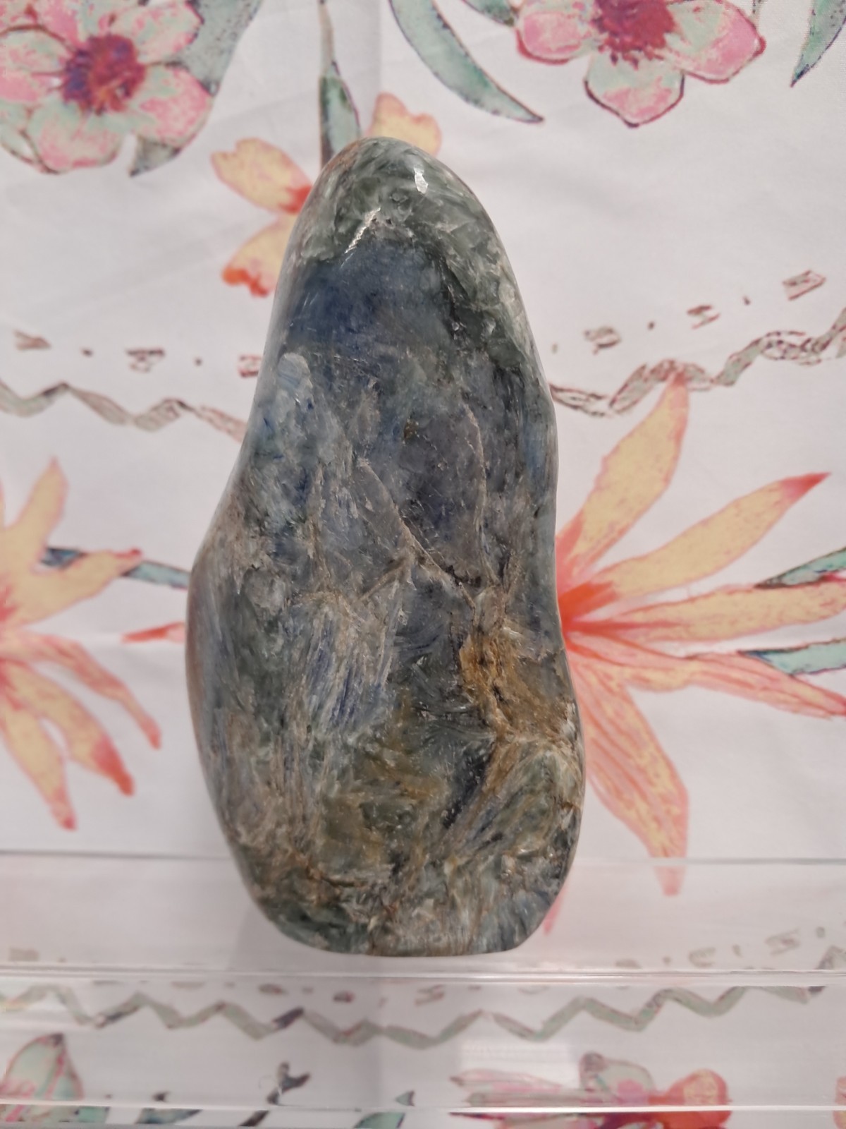 Natural Blue & Green Kyanite crystal freeform Pakistan 5.25″ tall unique shape