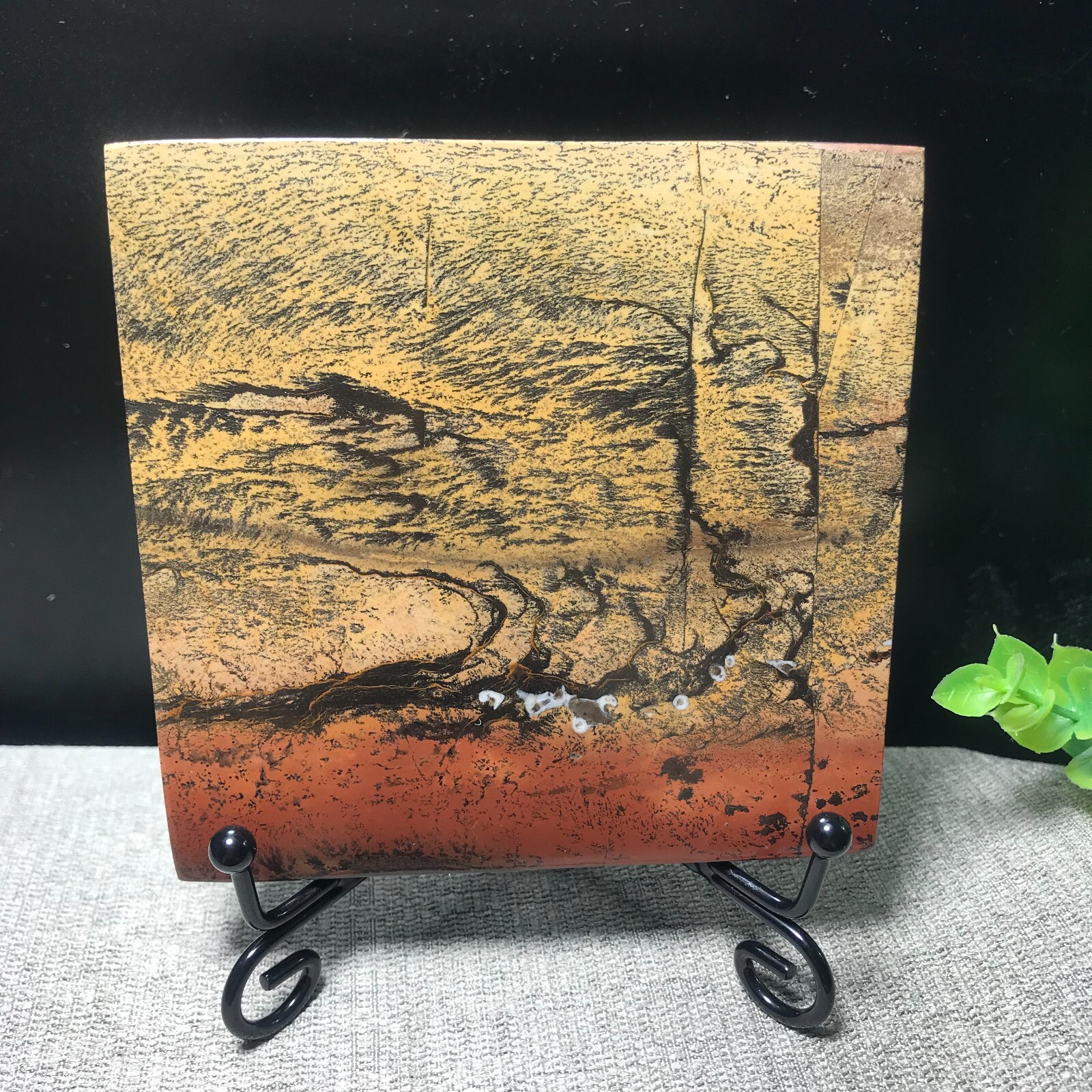 220g Natural Chinese painting stone crystal ornaments for home decoration 15