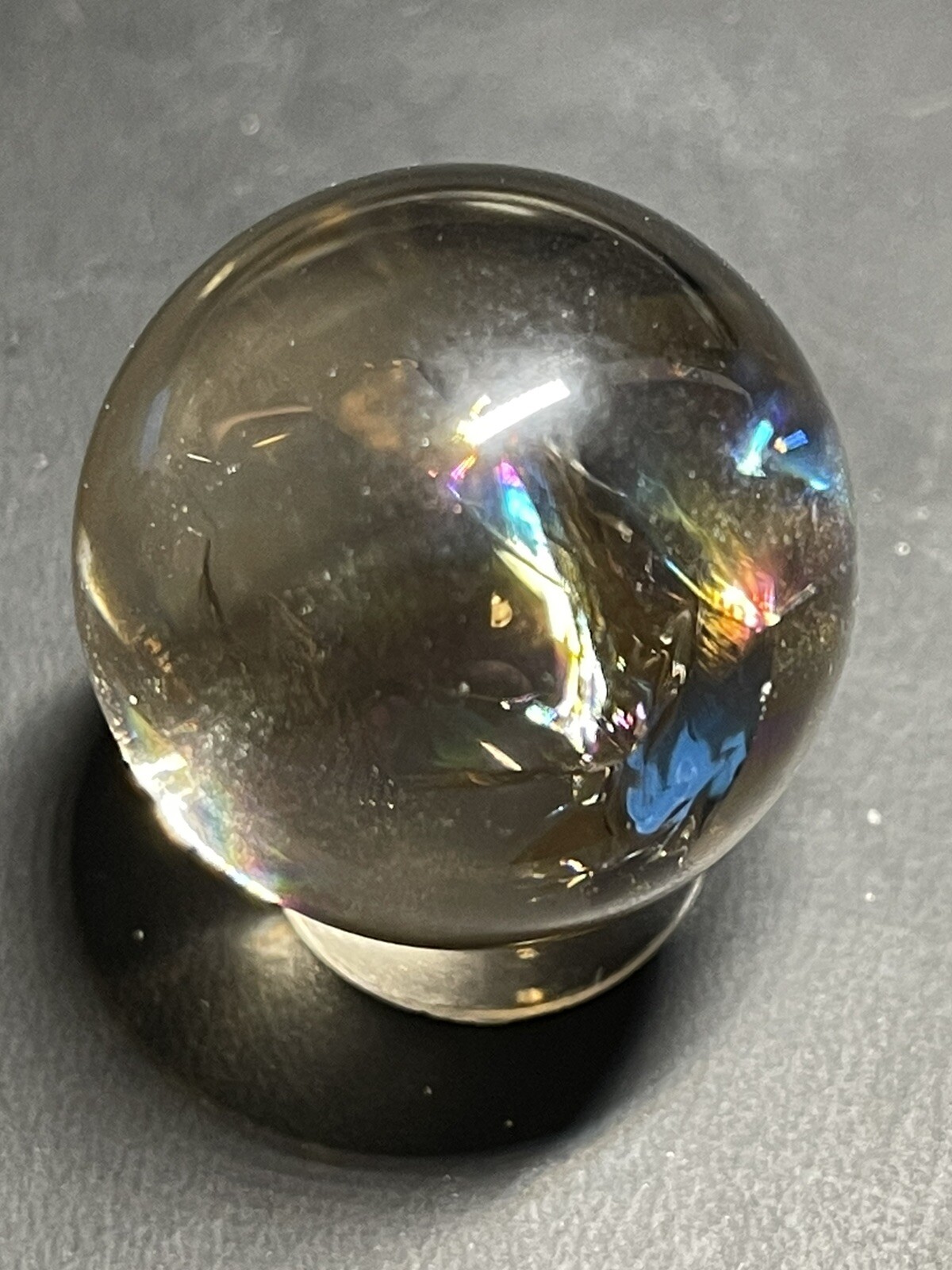 Smoky Quartz Mini Sphere Orb Ball Marble 25.4mm, 22g