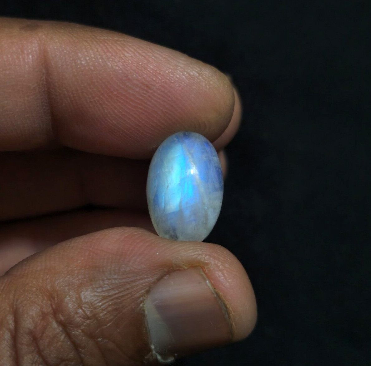 Rare Rainbow Moonstone Oval Shape Size 16.50x11x7 mm Loose Gemstone For Jewelry