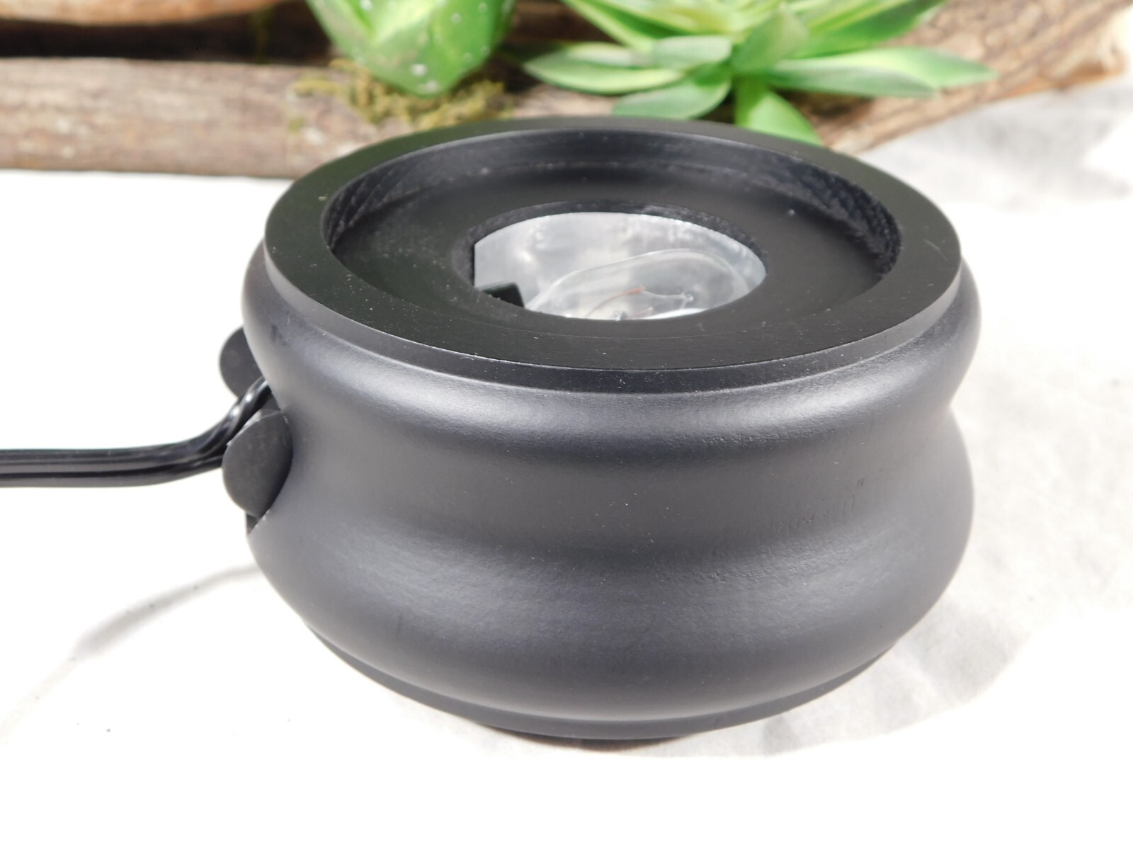 LIGHTED Display Stand Round Shape Black Color