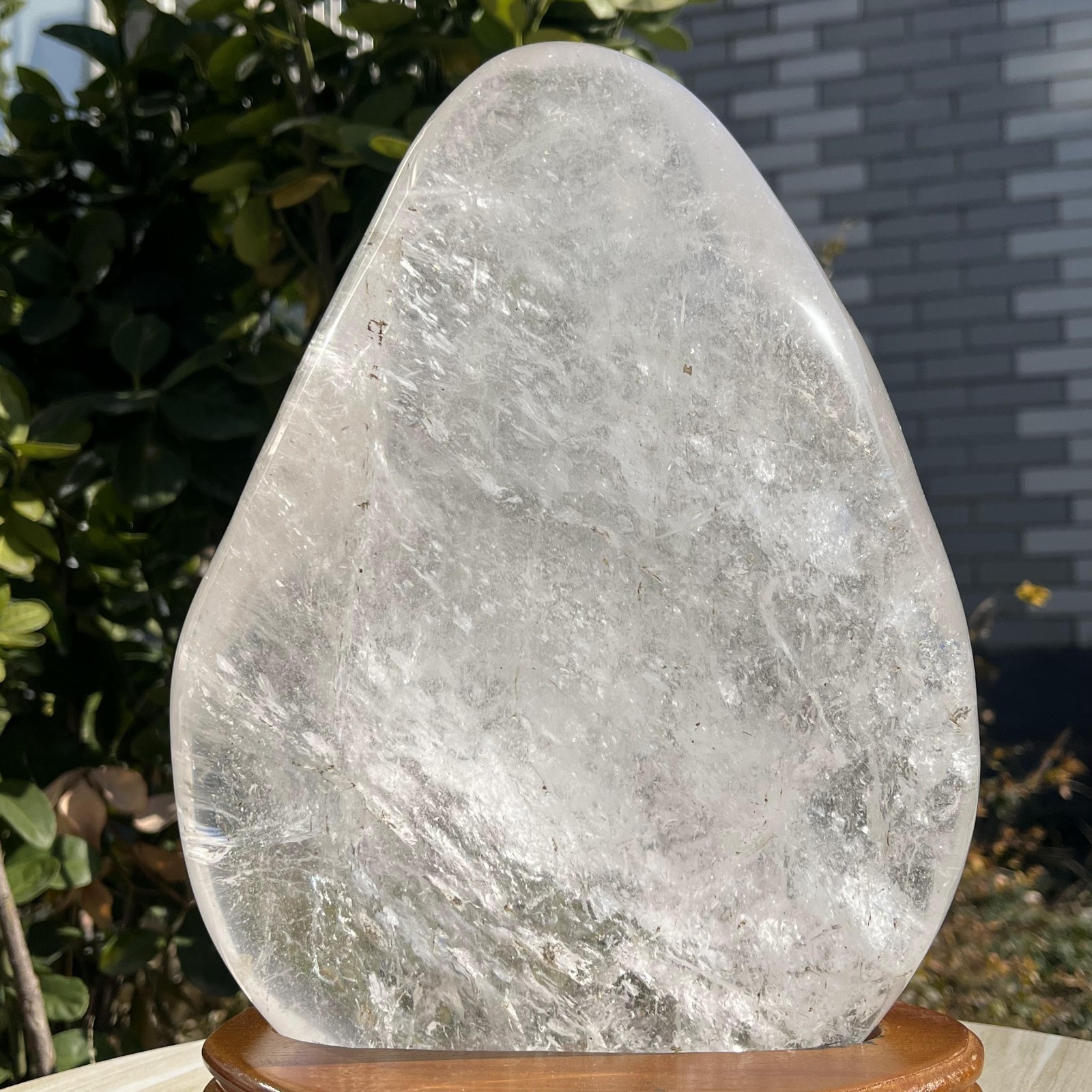5600g Large Natural Clear Quartz Freeform Cystal Mineral Specimen +Stand