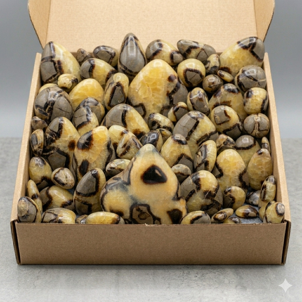 10KG (22lb) Yellow Septarian Freeform Bulk Lot