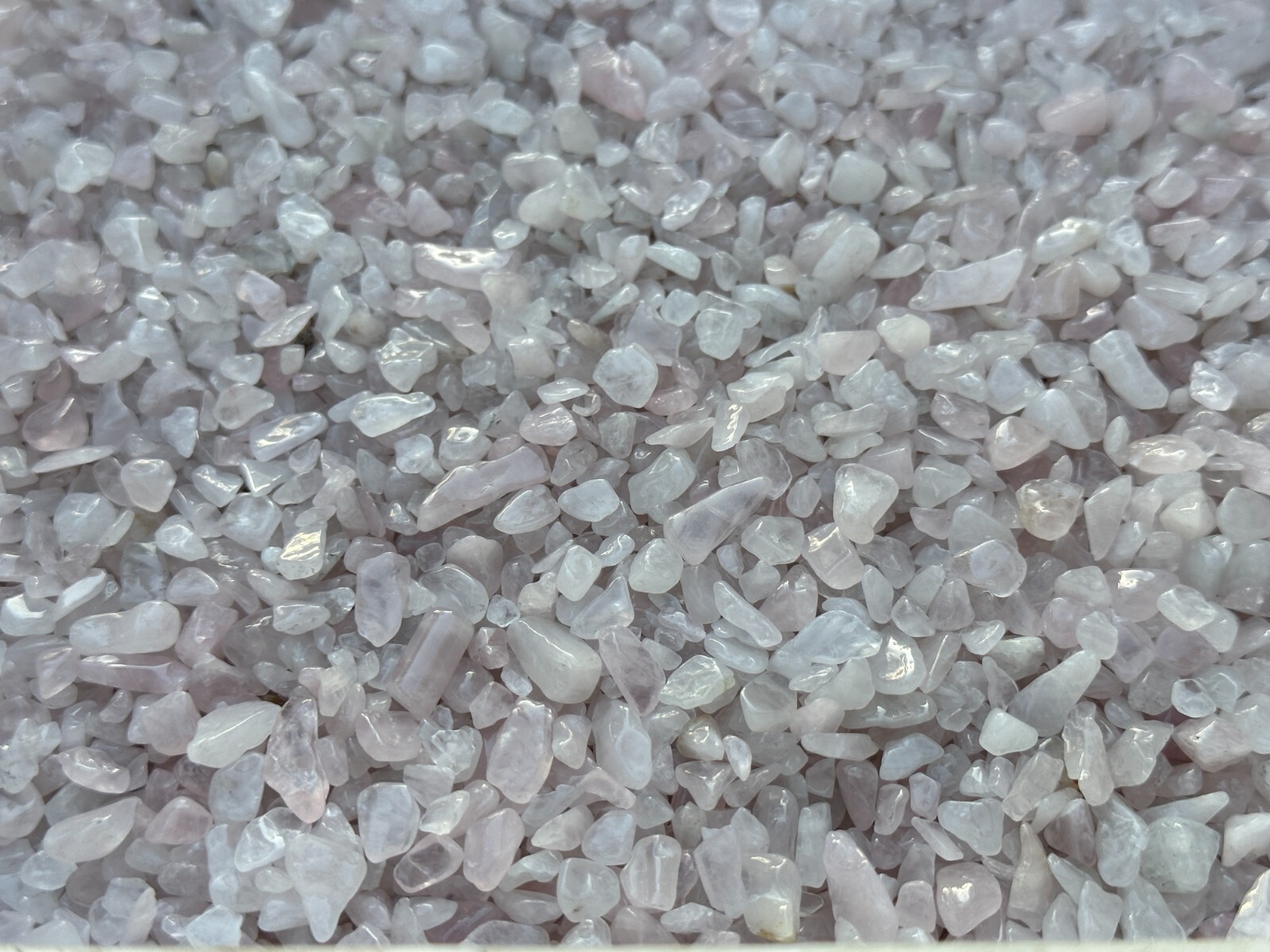Grade A++ Rose Quartz Semi Tumbled Gemstone Large Chips 3-12mm, Wholesale Bulk