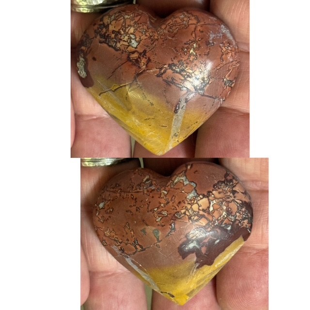 RARE & BEAUTIFUL: 1 5/8 ” MOOKAITE JASPER,MOROCCO.BOTH SIDES NICE!