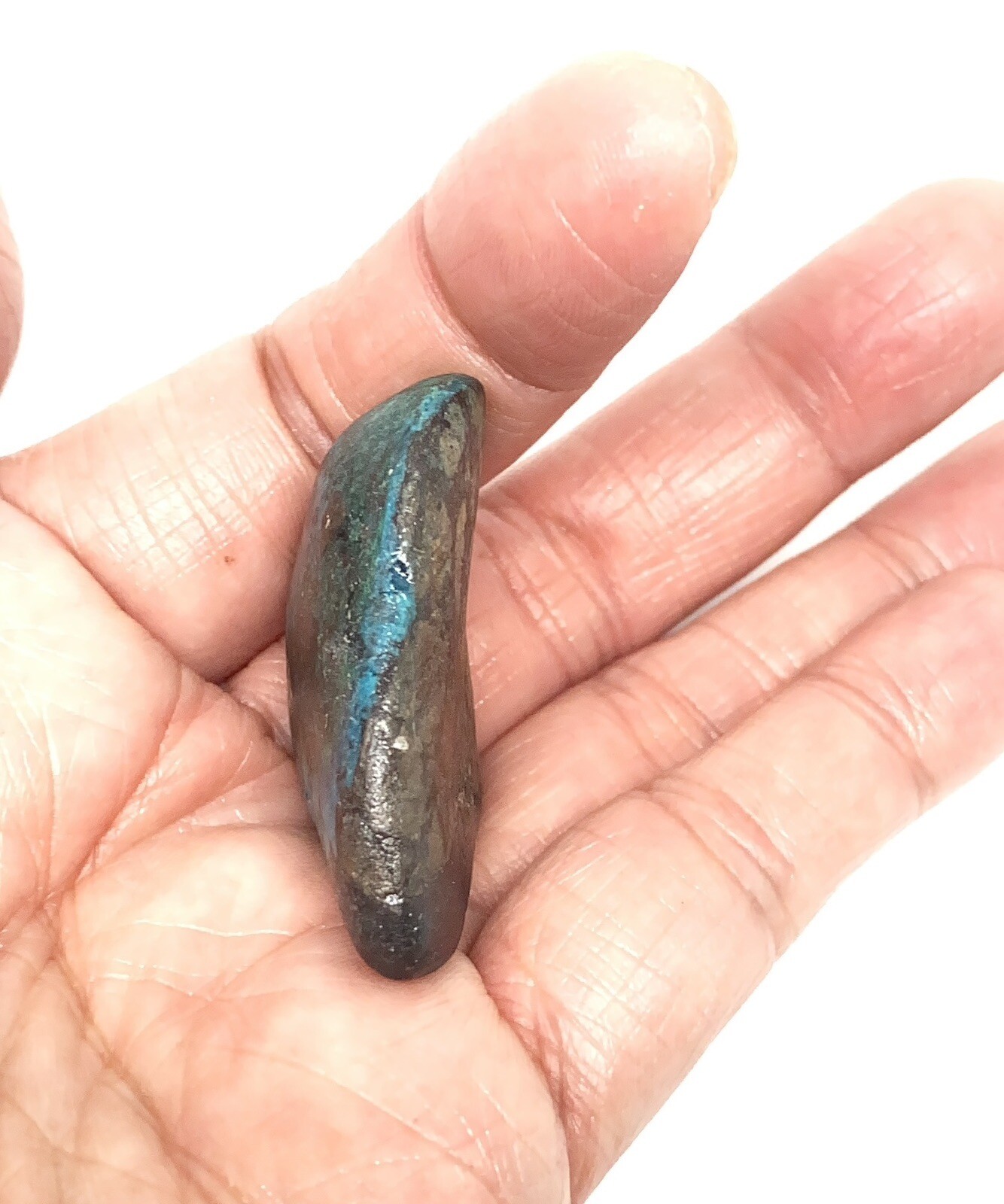 Chrysocolla/Malachite In Cuprite Stone From Arizona 23g Approx 1 1/2in