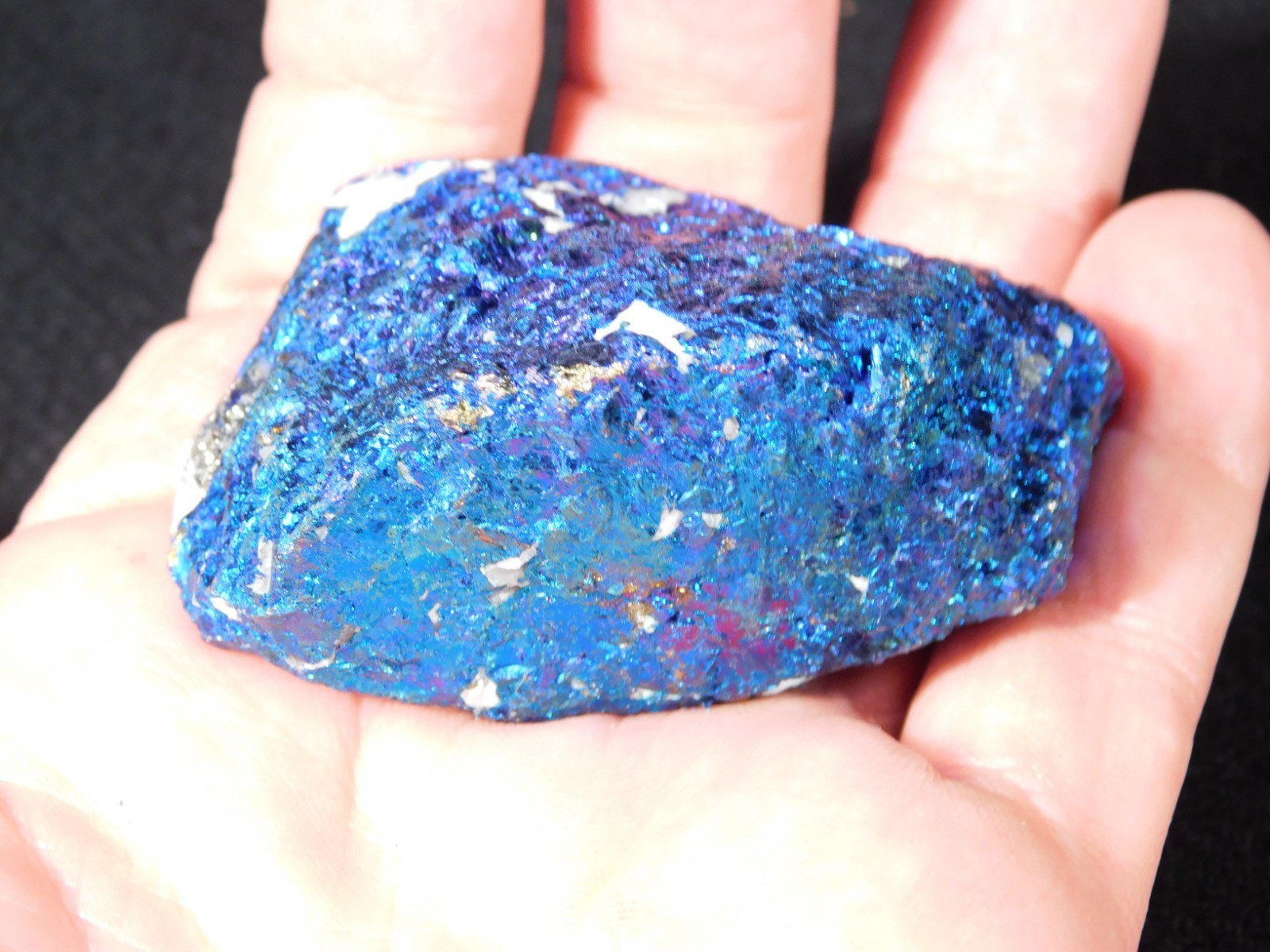 Bright IRIDESCENT Peacock Copper Chalcopyrite or Peacock Ore Mexico 173gr