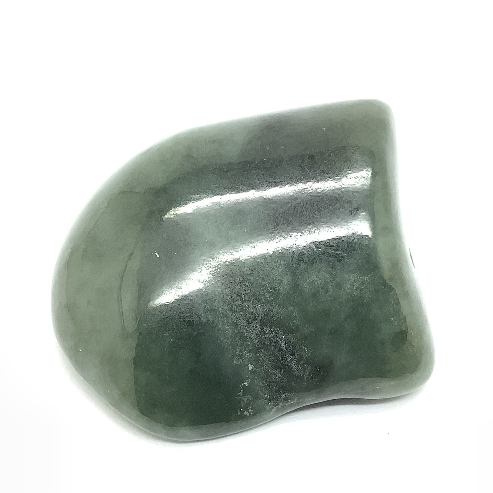 Siberian Jade Pebble Green Nephrite Jade Stone Polished Specimen Siberia 33g
