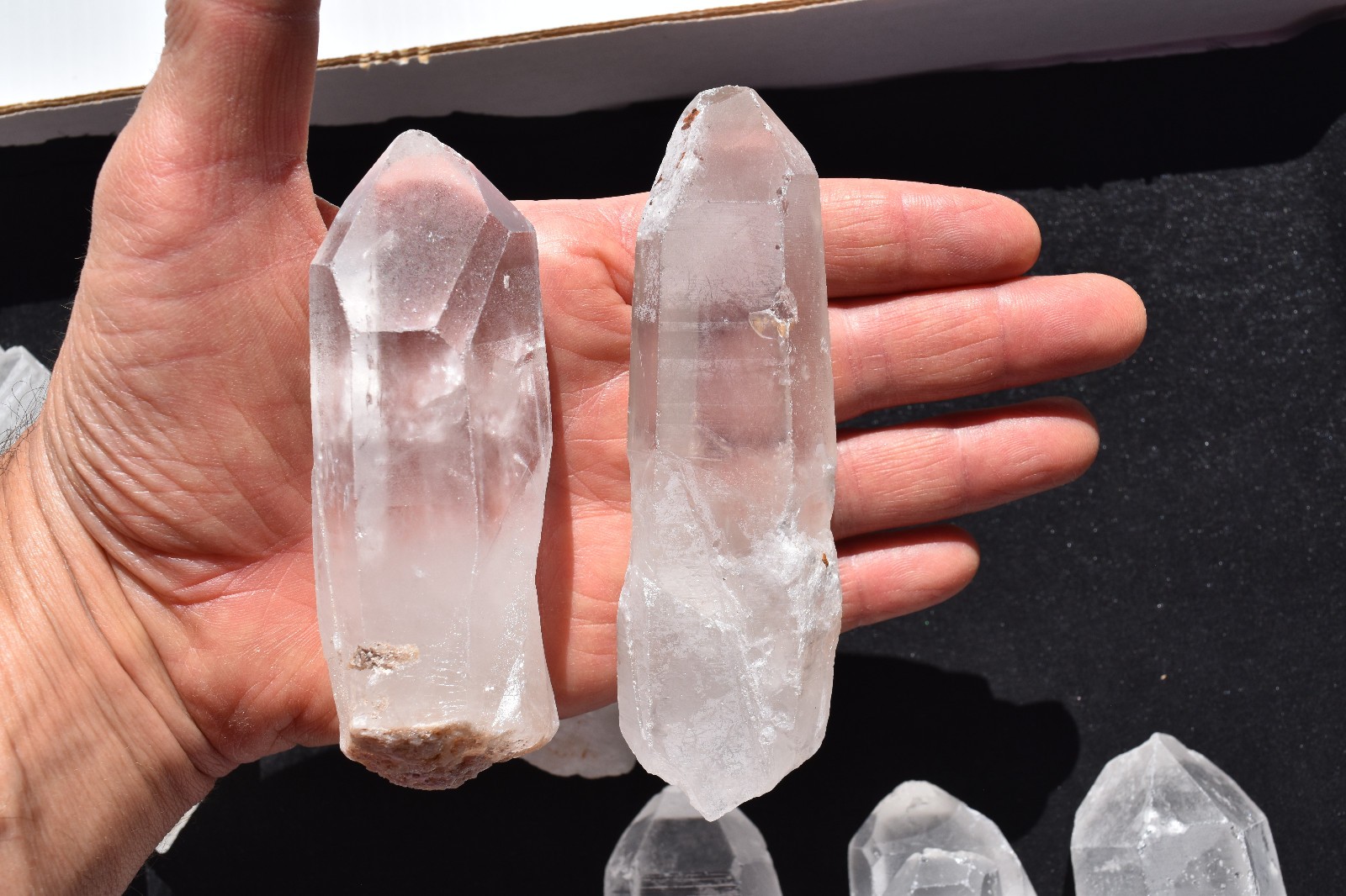 WHOLESALE Quartz Crystals from Madagascar 12 pcs 2.5 kg # 5666