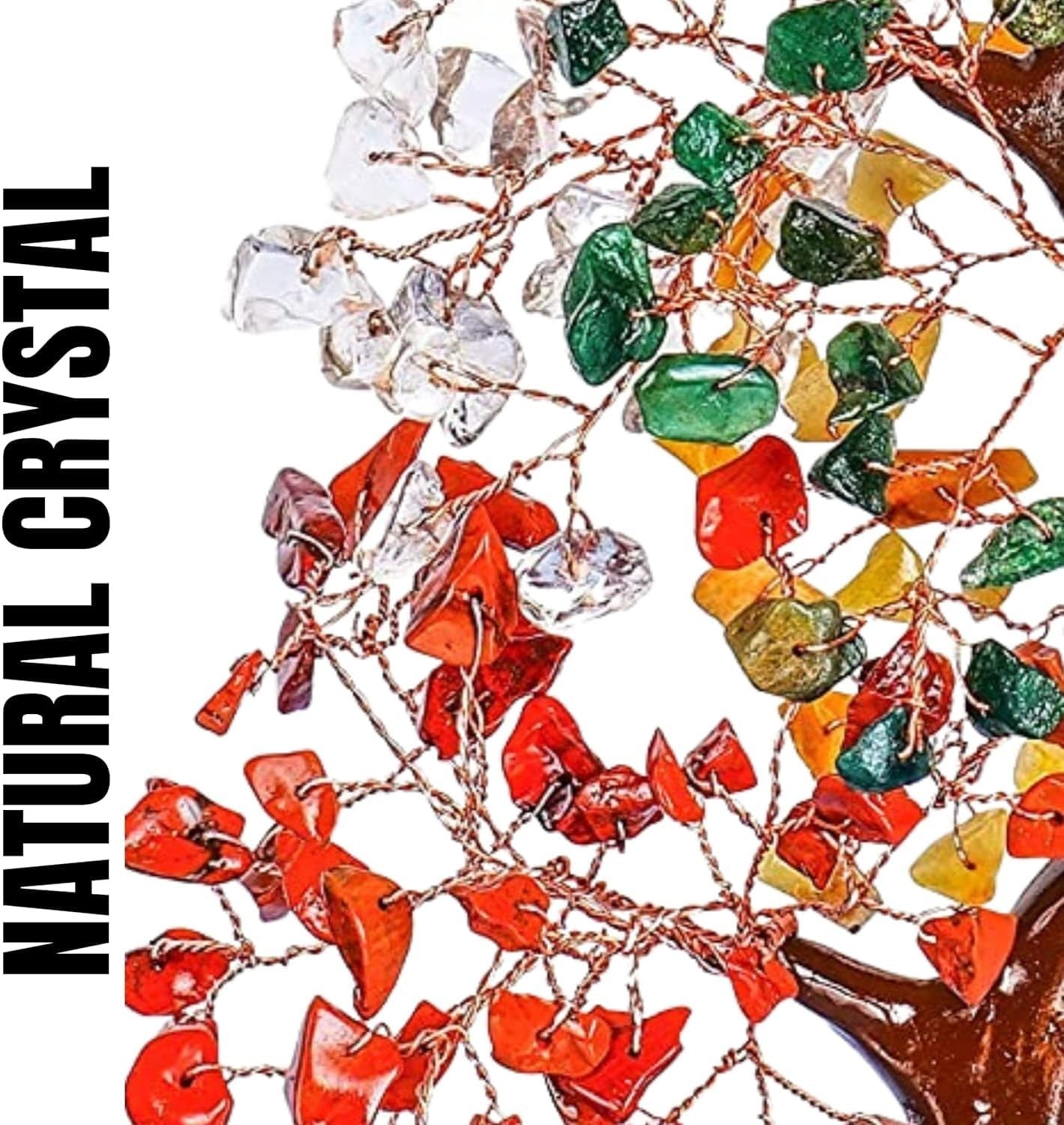 Crystal Tree 7 Chakra Tree of Life with Seven Gemstones Spiritual Gift for Women