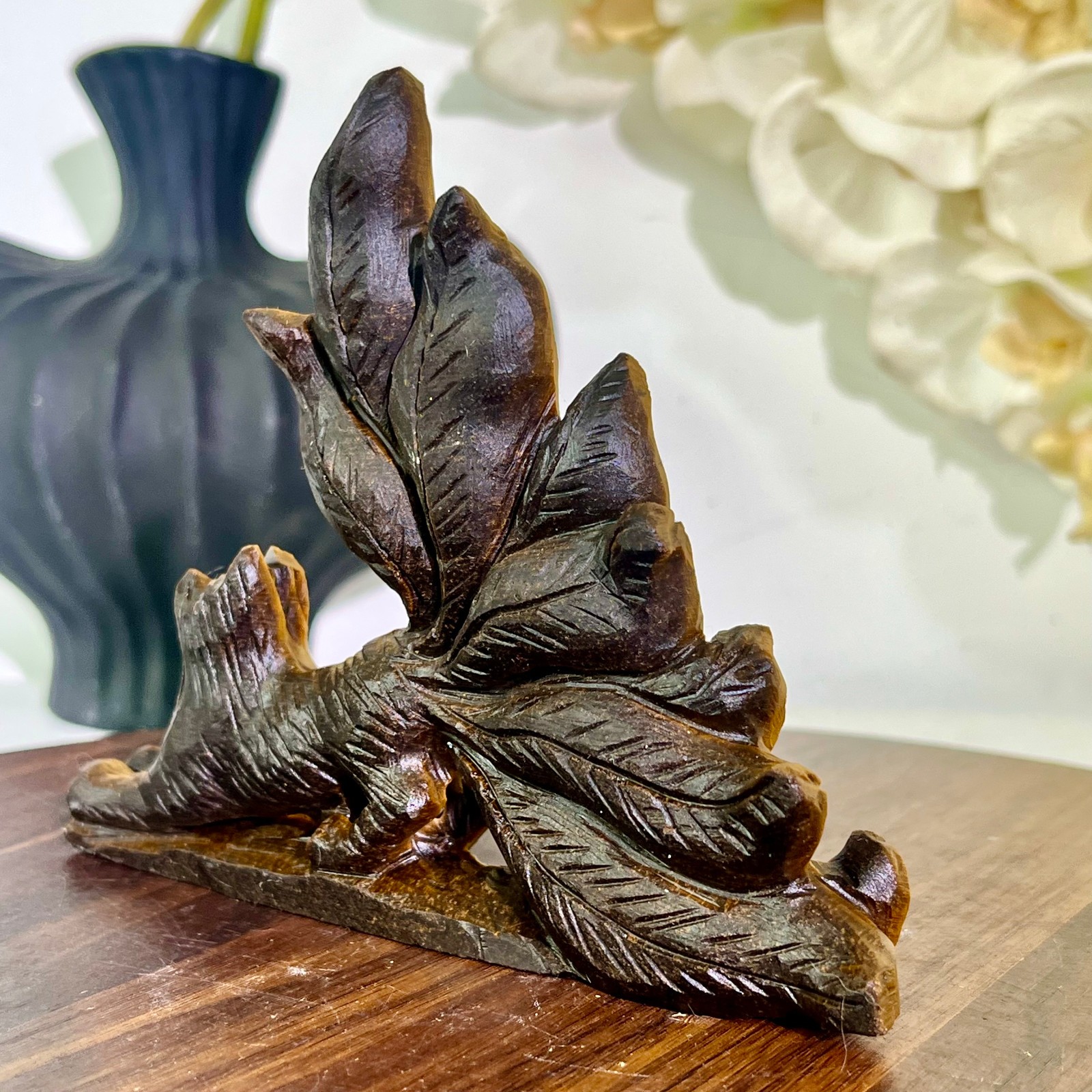 320G Natural tiger eye stone products, handmade carved and polished spiritual j
