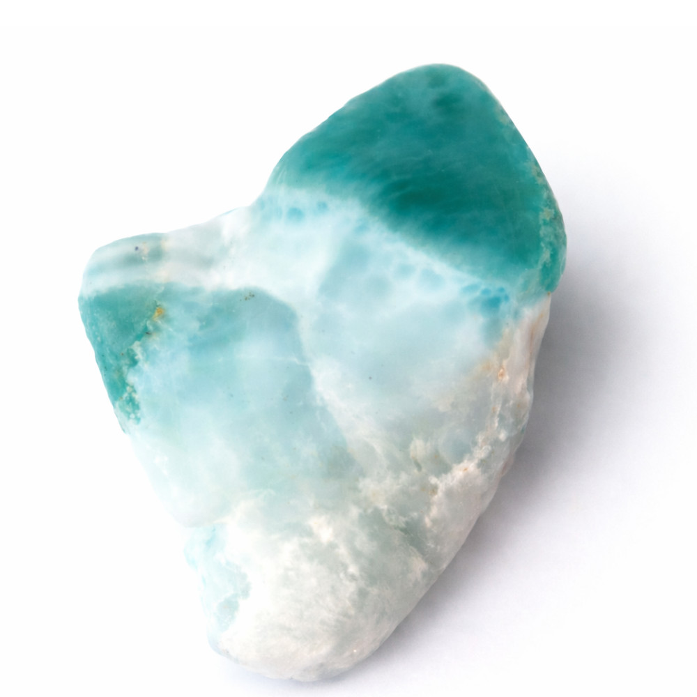 Lovely Natural Green Blue Larimar Slab Slice Specimen 36mm 12.3g