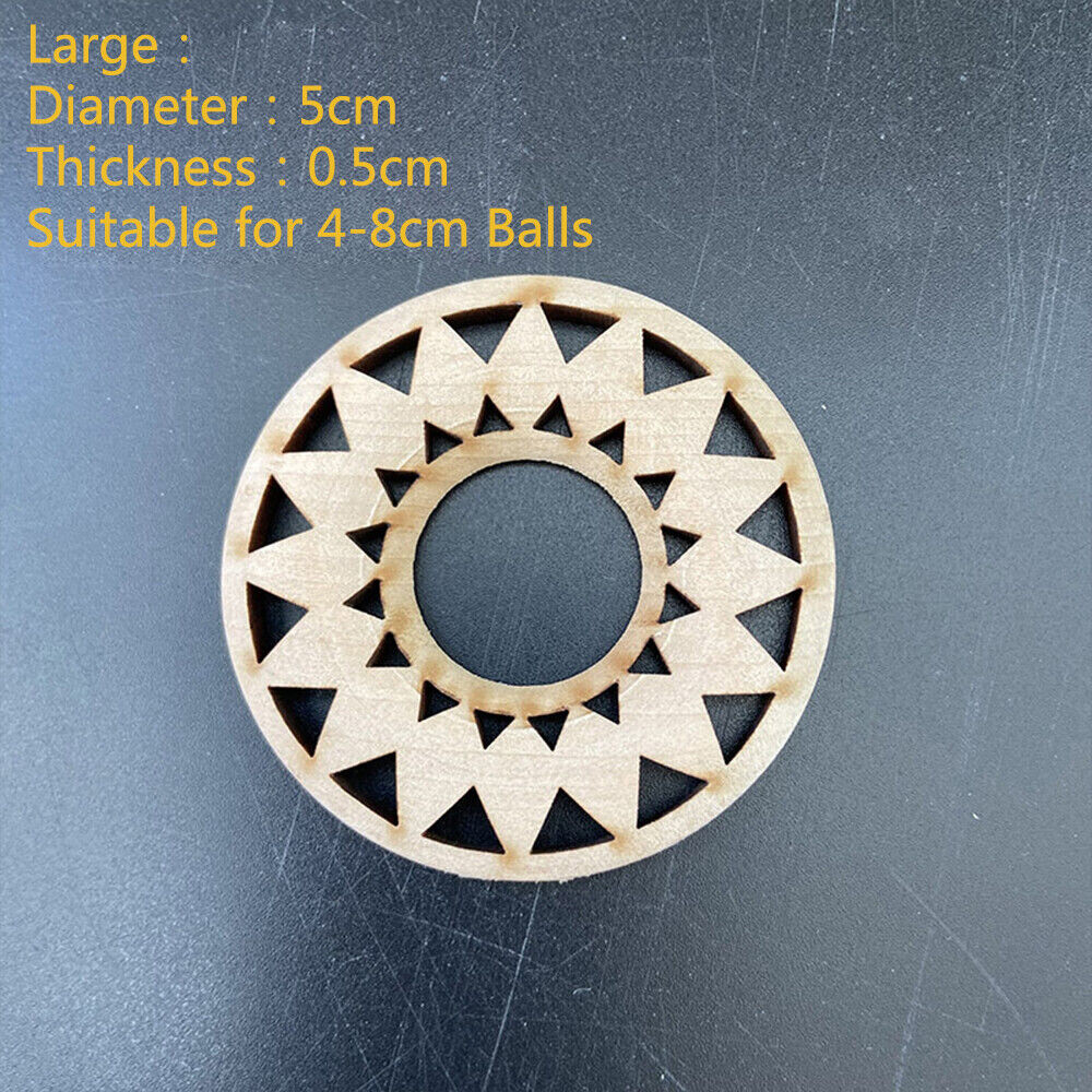 10Pcs Crystal Ball Stand Wood Sphere Holder Crystal Ball Pedestal Bracket Base L