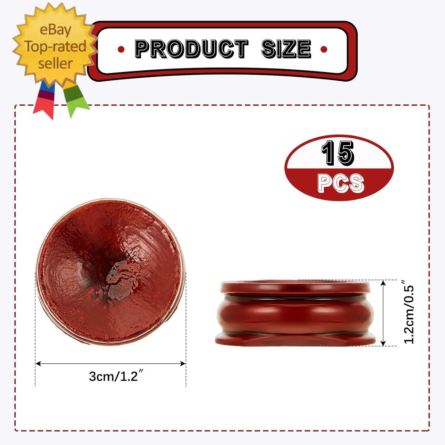 15 Pcs Sphere Stands for Display Crystal, Crystal Holder Wood Egg Ball Stand