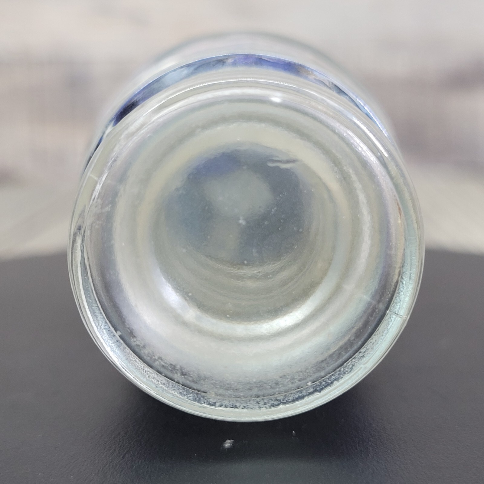 1/4lb Lapis Lazuli Crystal Tumbled Chips in Apothecary Vintage Glass Jar Wagner