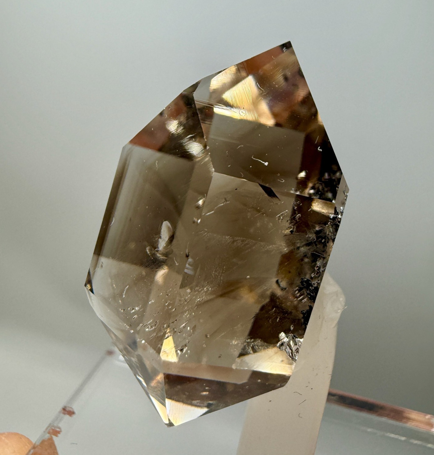 Huge Smoky Herkimer Diamond Gem w/ Sharp Phantoms, A-Grade Clarity