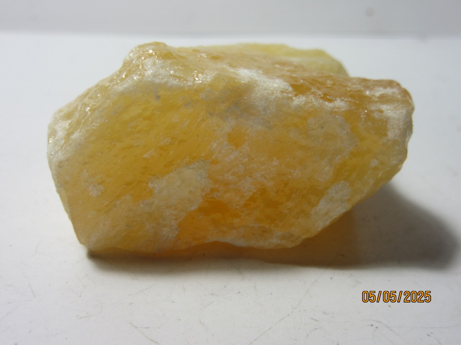 Orange Calcite Rough 1 5/8″ Mineral Collectible OCRMC-1s