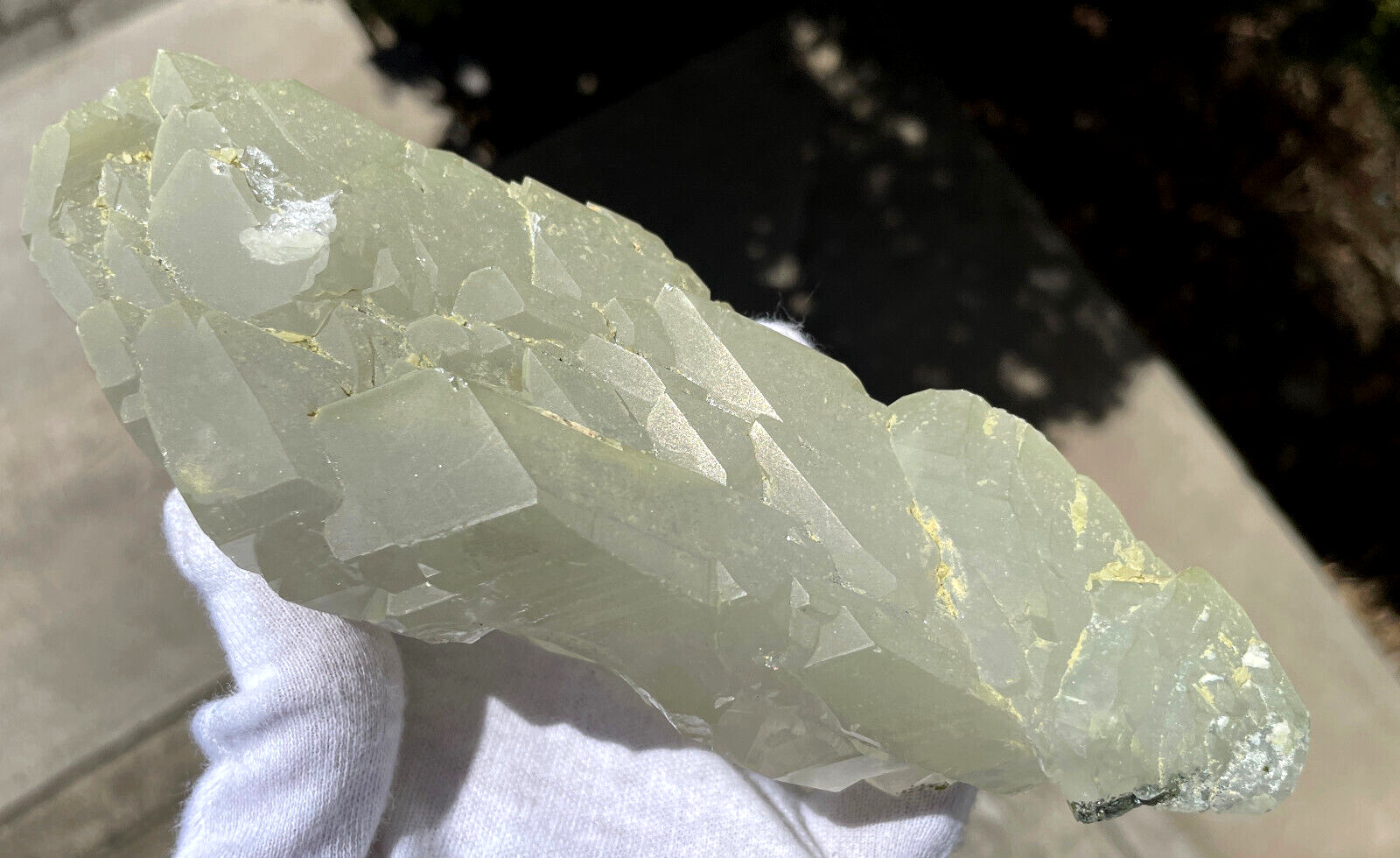 USA SALE SEE VIDEO 479g 1LB+ 6.1″ LARGE ELESTIAL EPIDOTE QUARTZ CRYSTAL SPECIMEN