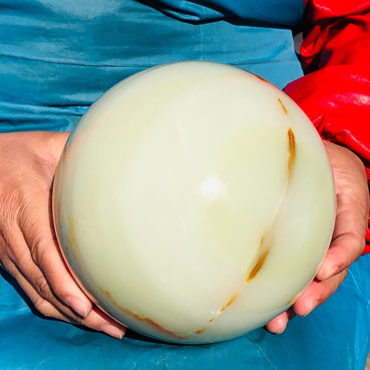 5220g Natural Afghan Jade Chakra Quartz Sphere healing ball Specimen