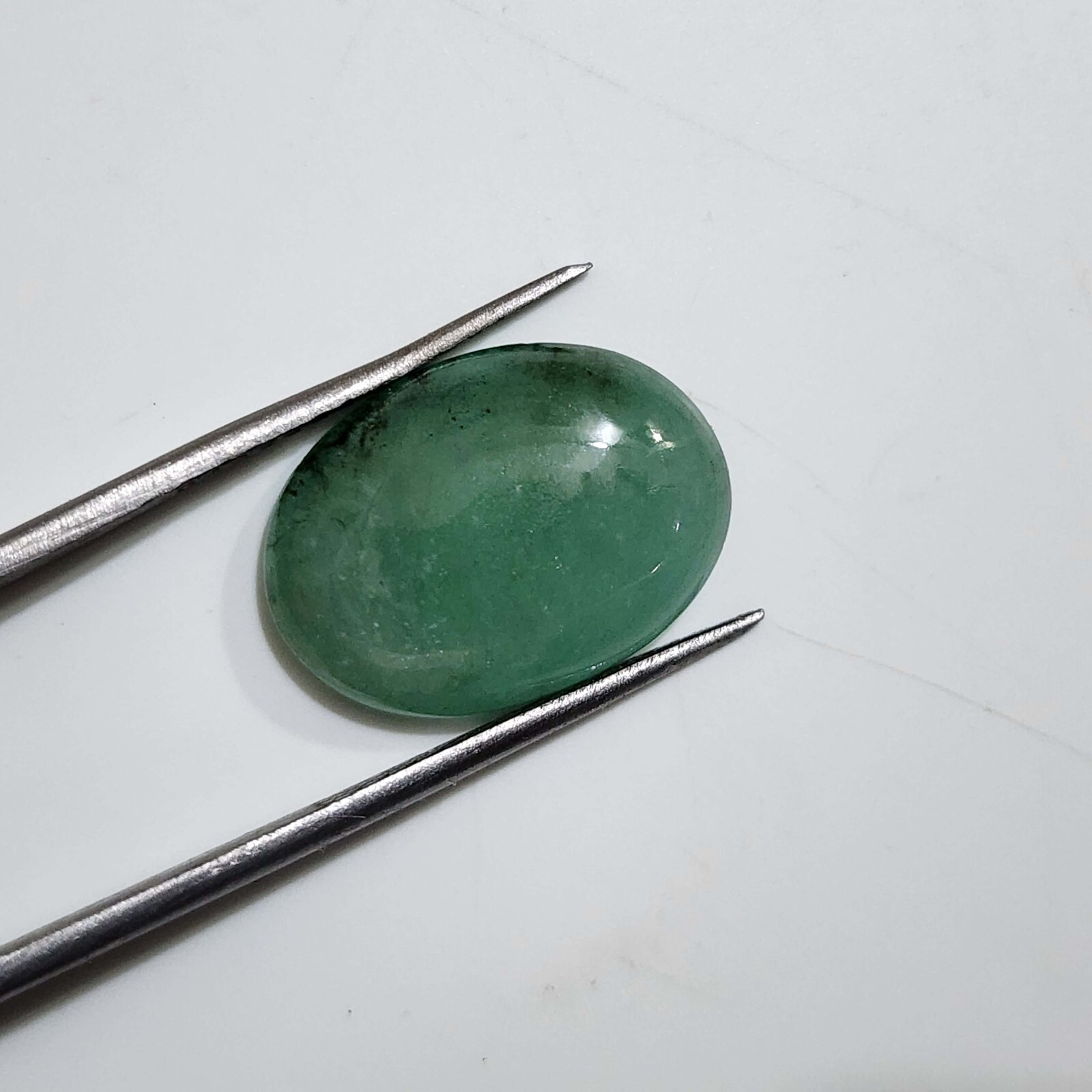 Glowing Rare Sakota Emerald Cabochon Oval Shape 5.80 Crt Emerald Loose Gemstone