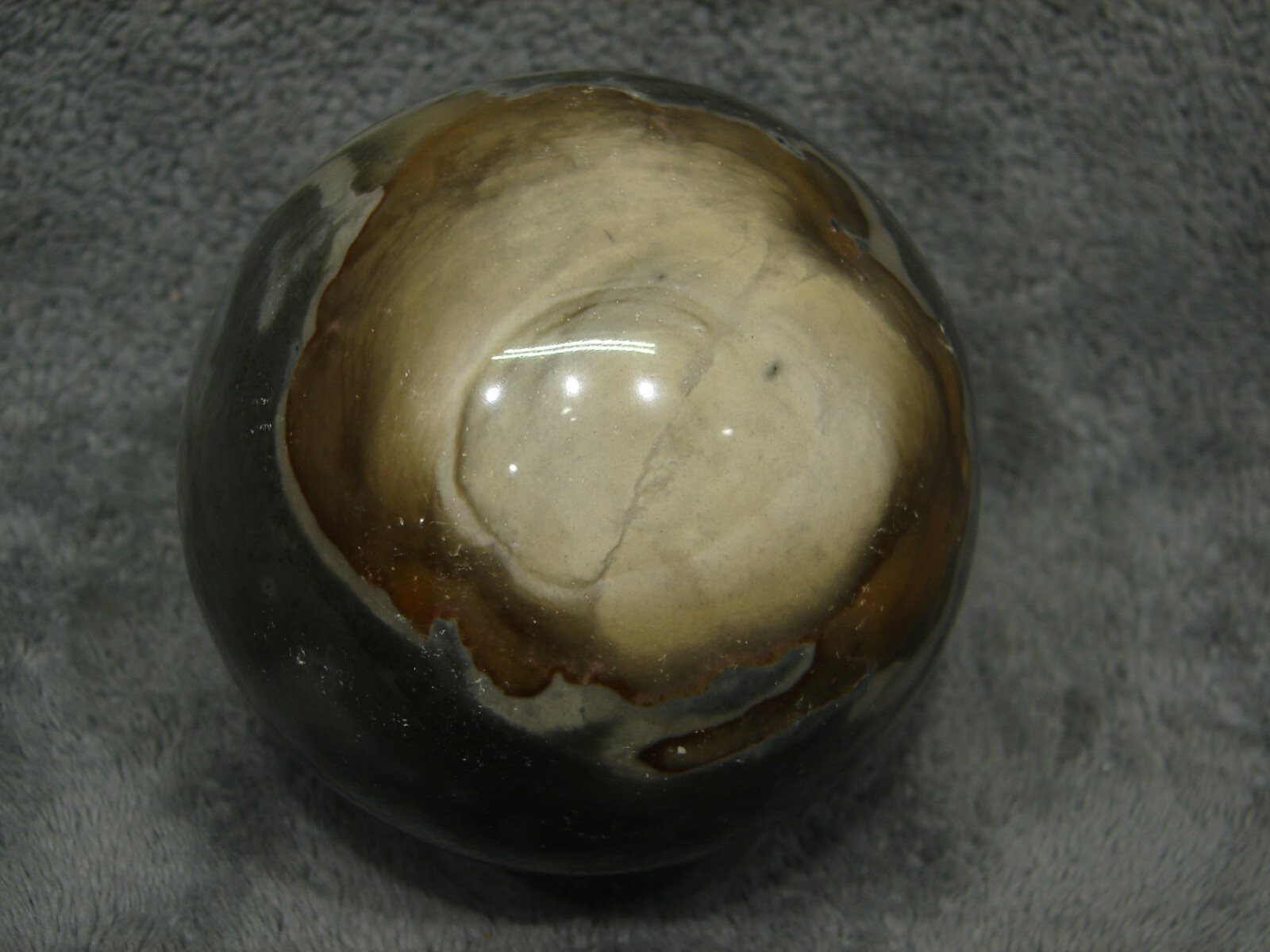 3&1/8″ PolyChrome Jasper 1lb 9.2 oz Sphere Madagascar Healing Reiki Stone Ball