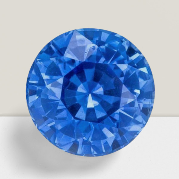 Blue Sapphire Round Cut Gemstone 0.51 Cts – 5 mm Lustrous Loose Gem