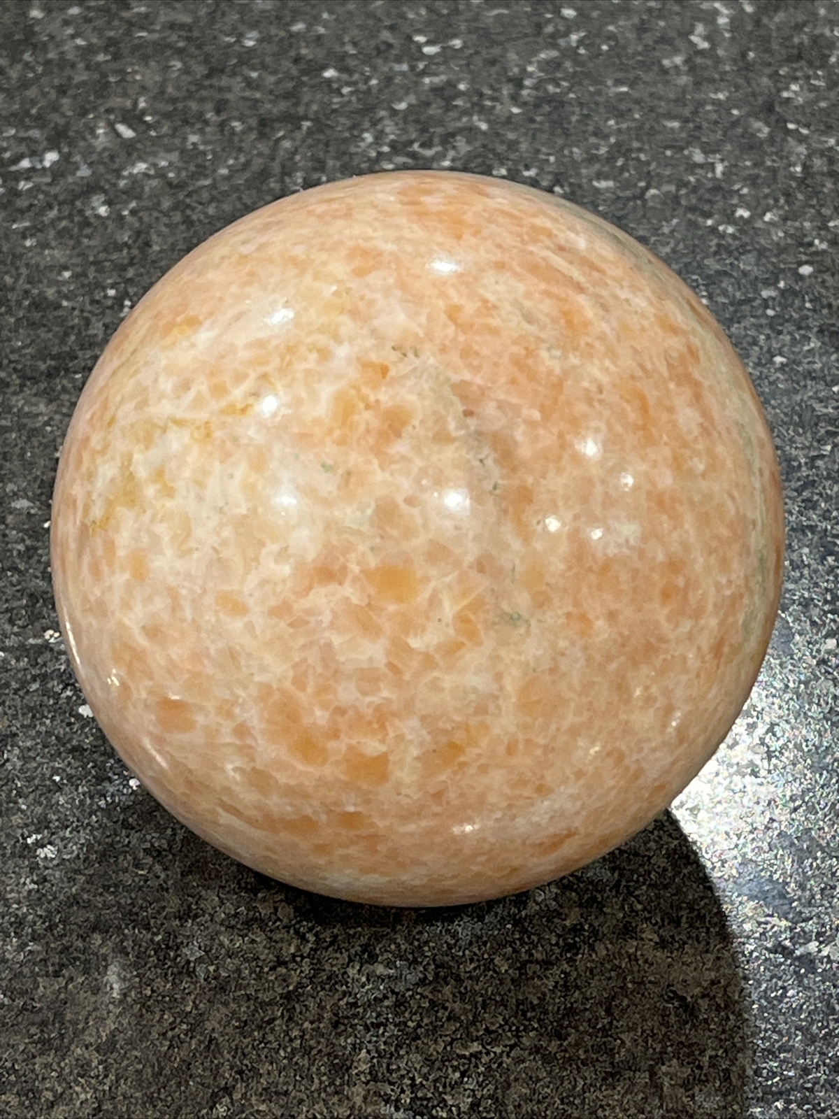 Large 1576g (3.75lb) Sunstone Quartz Crystal Sphere Polished Healing Stone🔥
