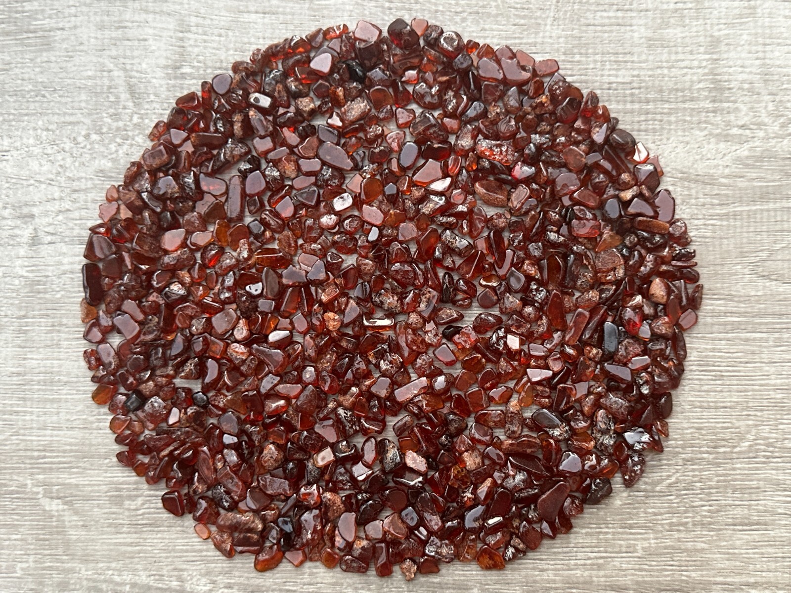 Grade A++ Orange Garnet Semi Tumbled Gemstone Large Chips 4 – 12 mm, Bulk Lot