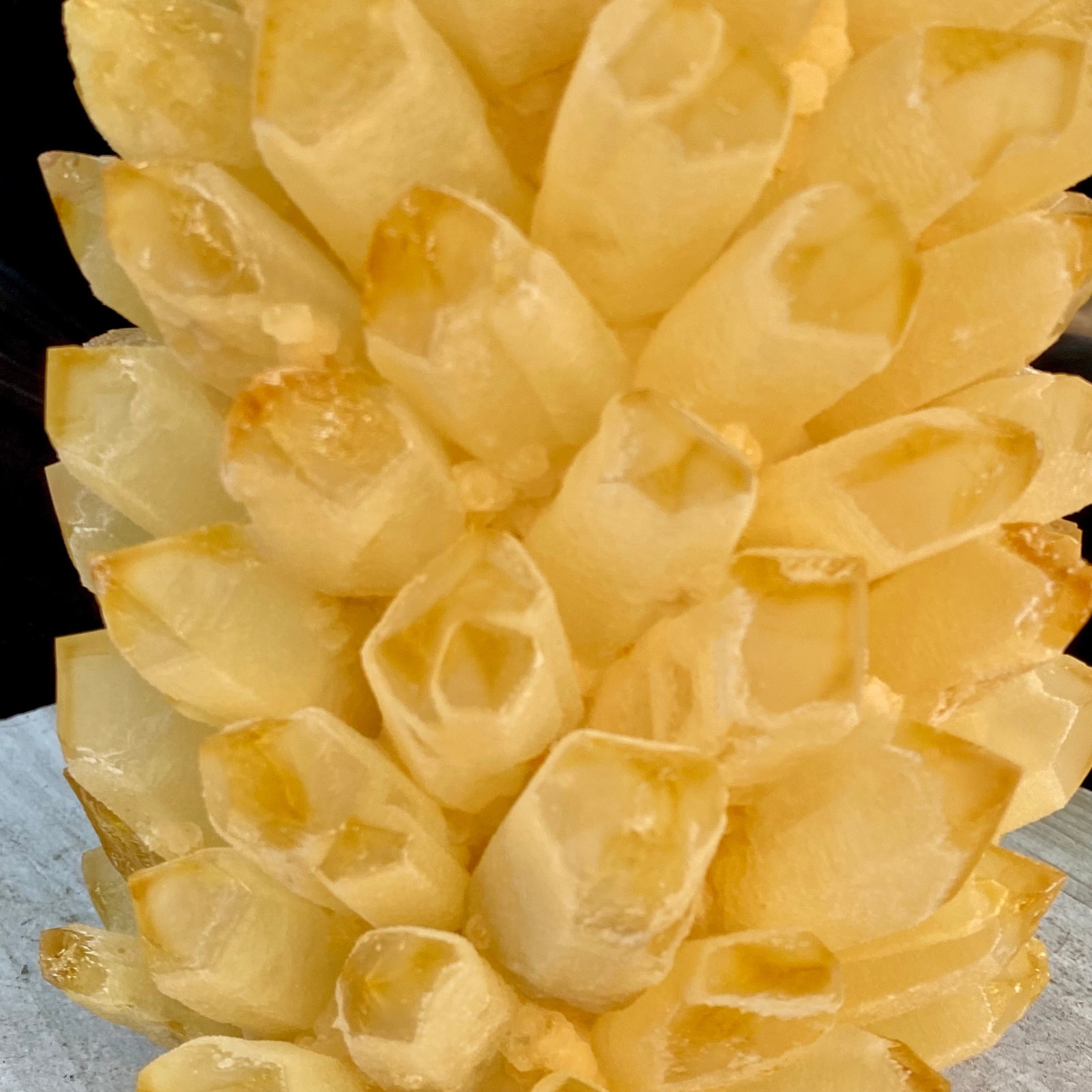 30.07LB New Find yellow Phantom Quartz Crystal Cluster Mineral Specimen Healing