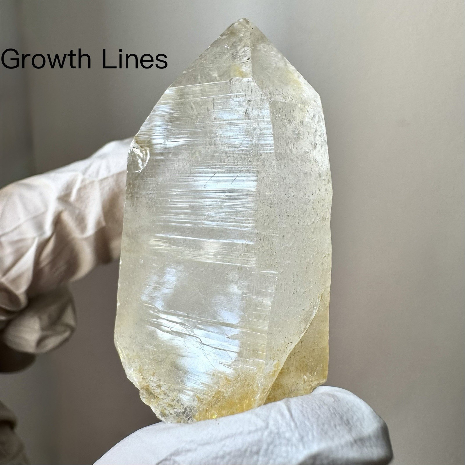 “Golden Archive Tablet” Ganesh Himalayan Flat Top Curved Lemurian Quartz Crystal