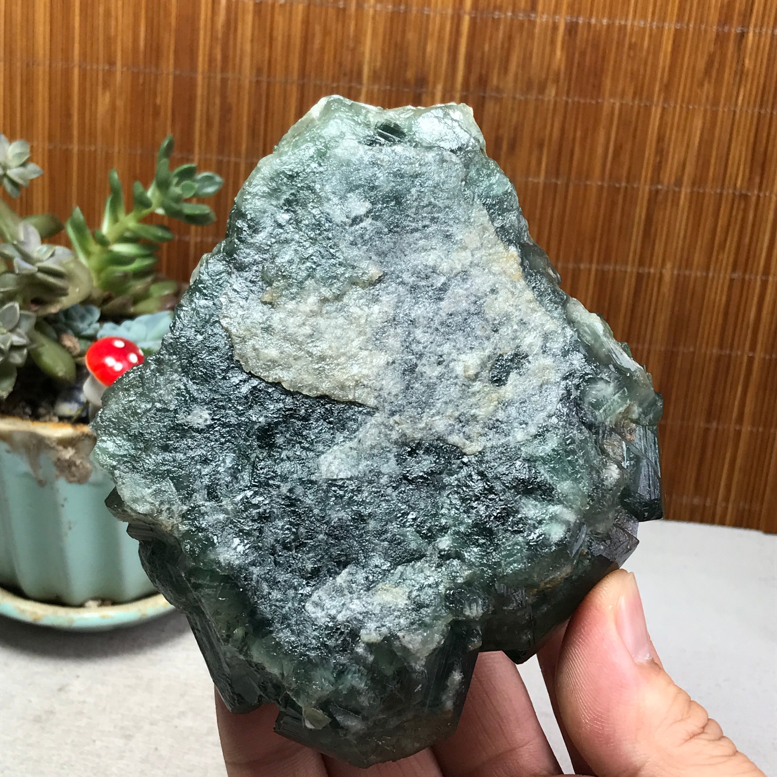 105-95-38mm Rare Natural Green Calcite fluorite Mineral Specimen 598g A6173