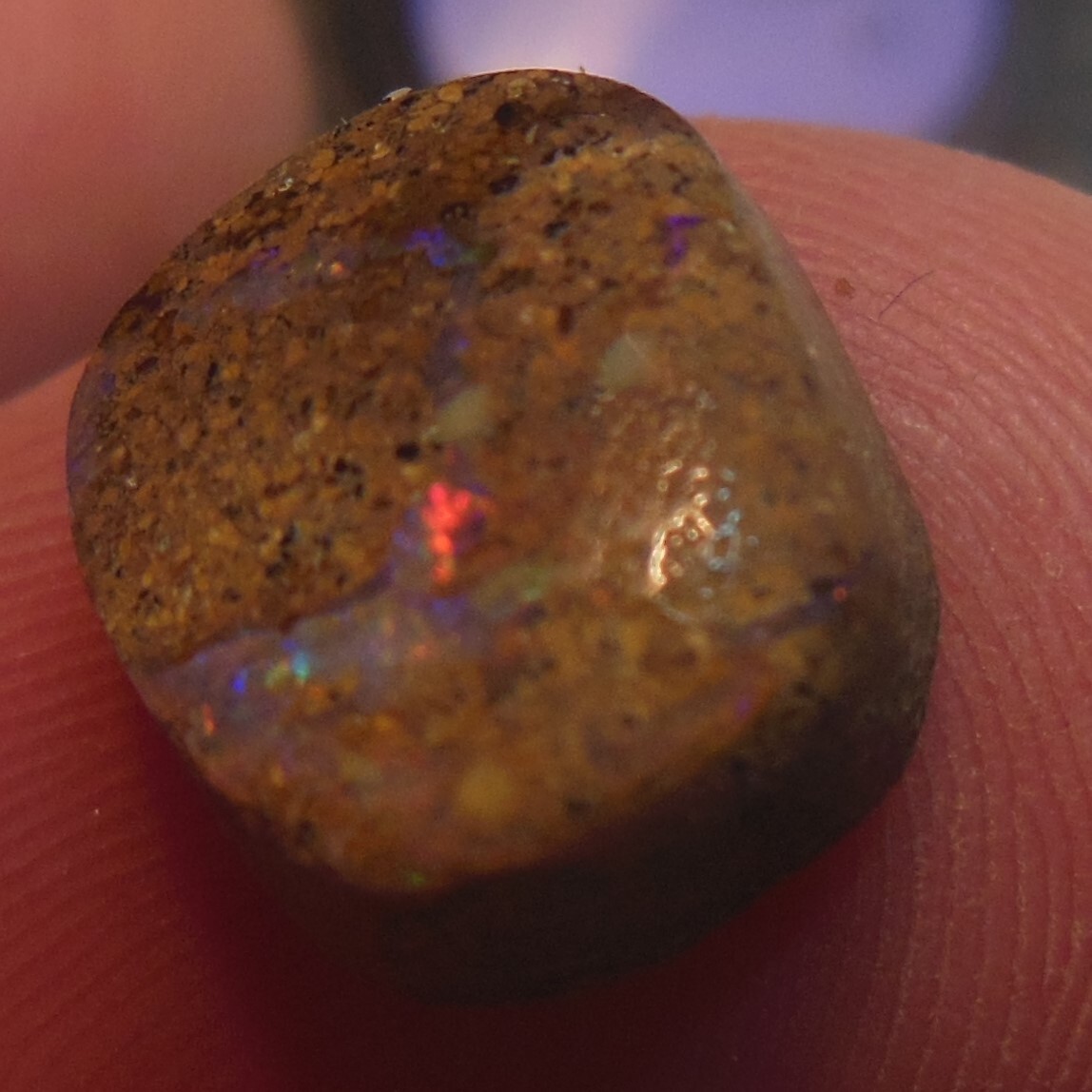 3.75ct Australian Boulder Opal, Natural Matrix, Stone, Rock Collector Piece