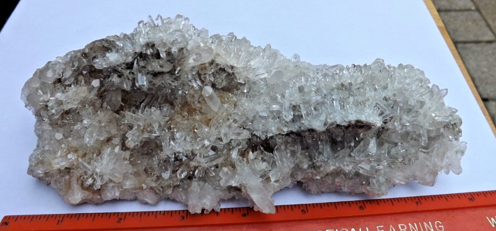 Ellenville needle quartz crystal matrix 640g 8″x3-1/2″x2-1/2″ Museum piece