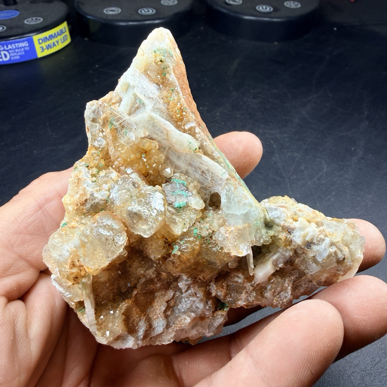 Fluorite Crystal Cluster Brochantite Quartz Crystals / New Mexico *VIDEO*
