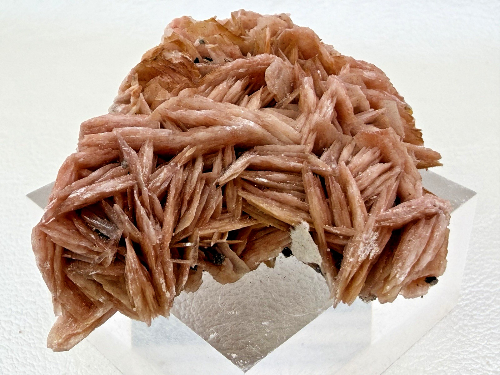 Orange Barite with Galena and Cerussite in Matrix from Morocco 104 g.