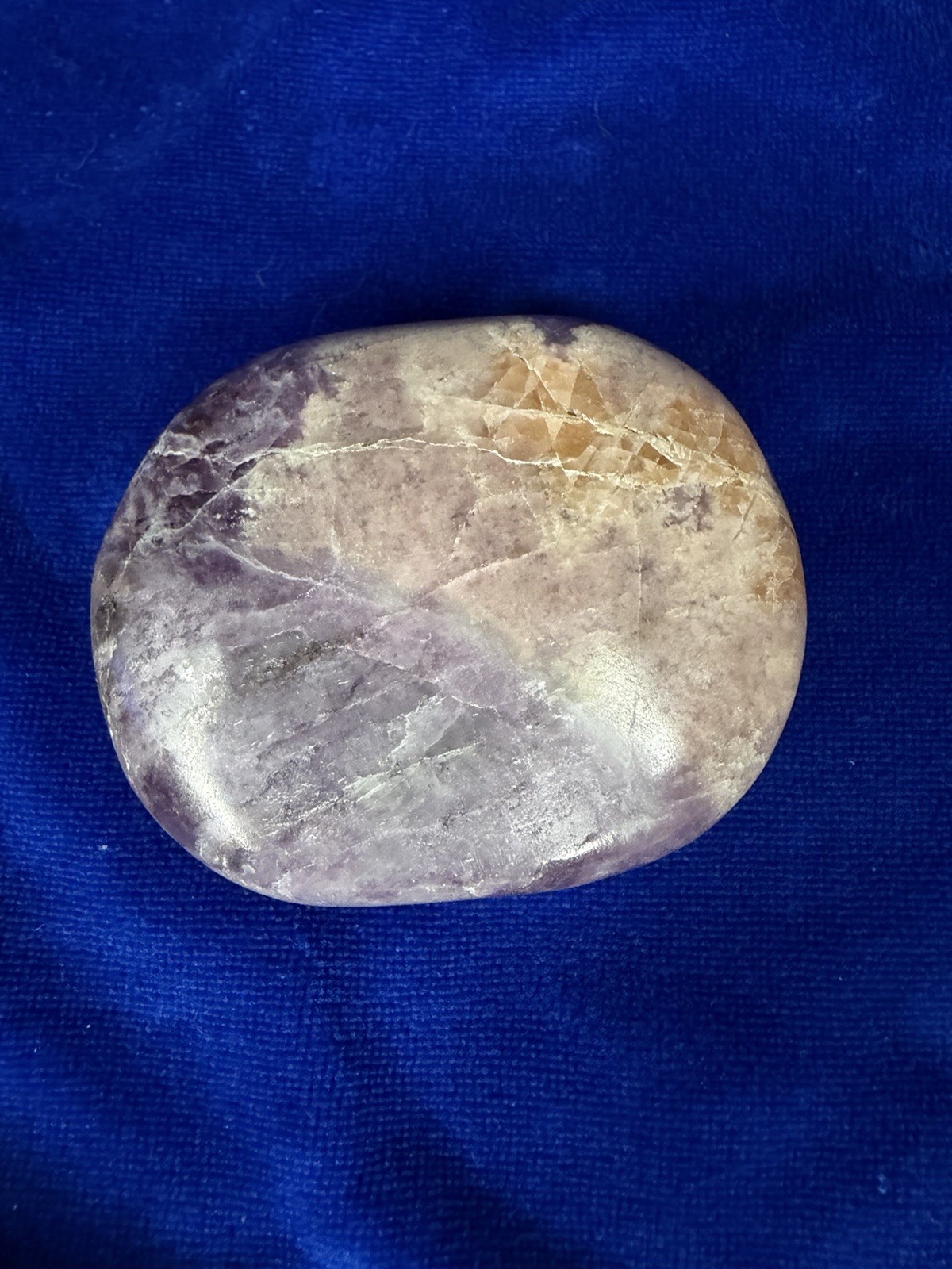 Polished Purple and Tan Crystal Display Specimen Approx. 2 Inch