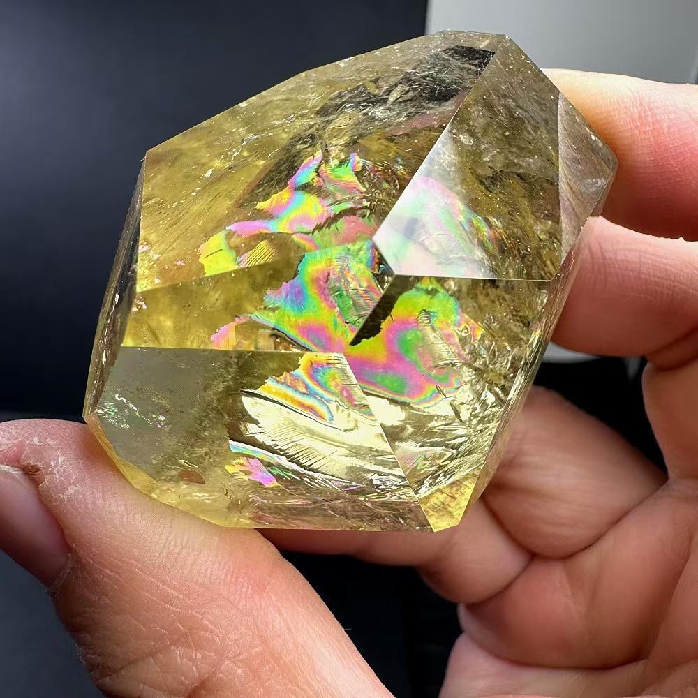 184g Natural Citrine Quartz Carved Freeform Crystal Reiki Healing Decor