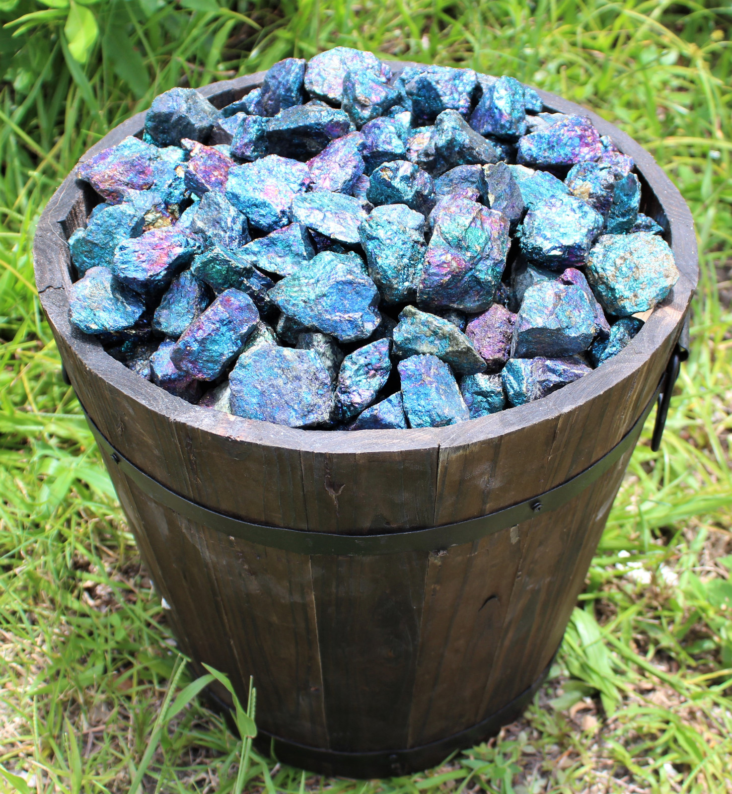 2 lb Bulk Lot Raw Rough Chalcopyrite Gemstone Stone (Peacock Ore Reiki)