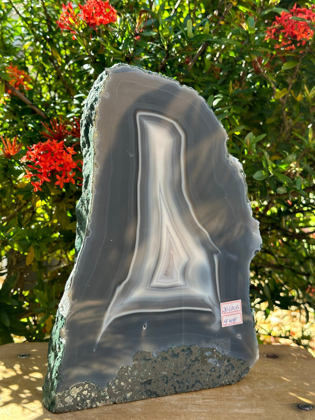 X-Large Polished Agate Geode, Agate Slice w. Cut Base or Self Standing,Pick Size