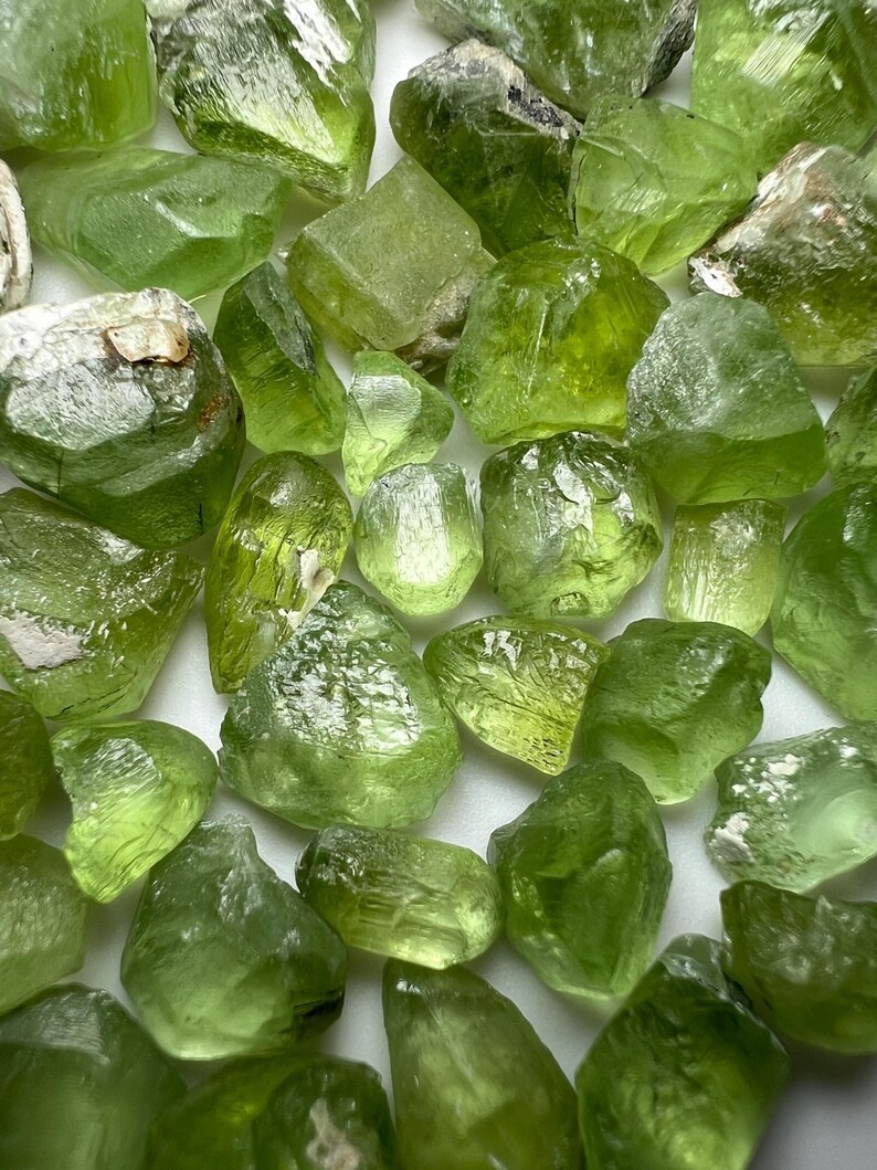 270 Carat Faceted cut Grade Green Peridot Crystals From PAKISTAN