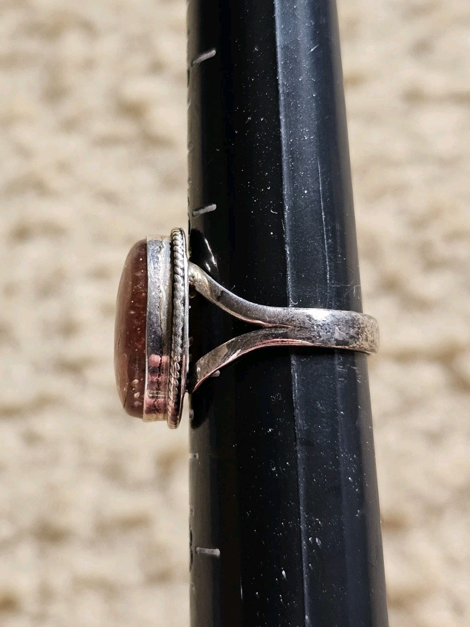 Sunstone Ring, Size 6.75, Crystals & Stones, Mineral Specimen, Metaphysical