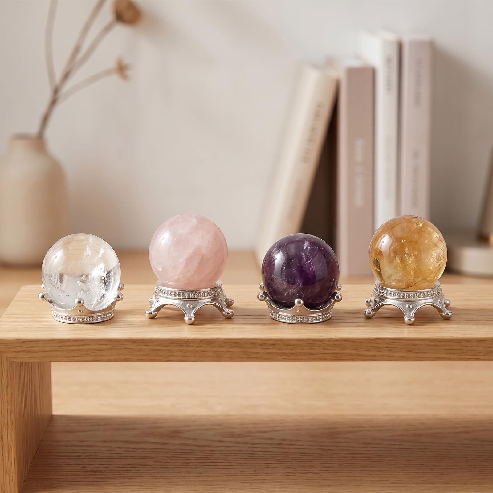 10 Pcs Crystal Stand, Sphere Stand Sphere Holder Crystal Spheres Holder Egg S…