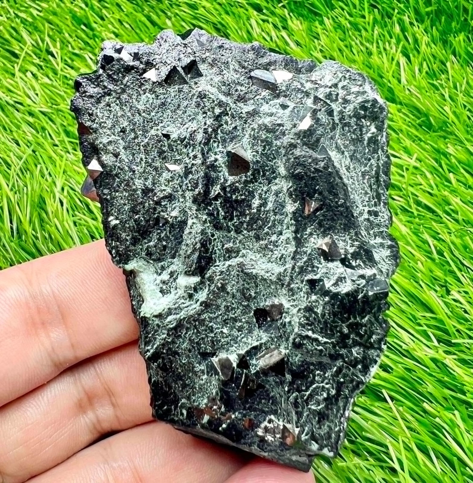 123 GM Magnetite Crystals On Matrix From Skardu Pakistan
