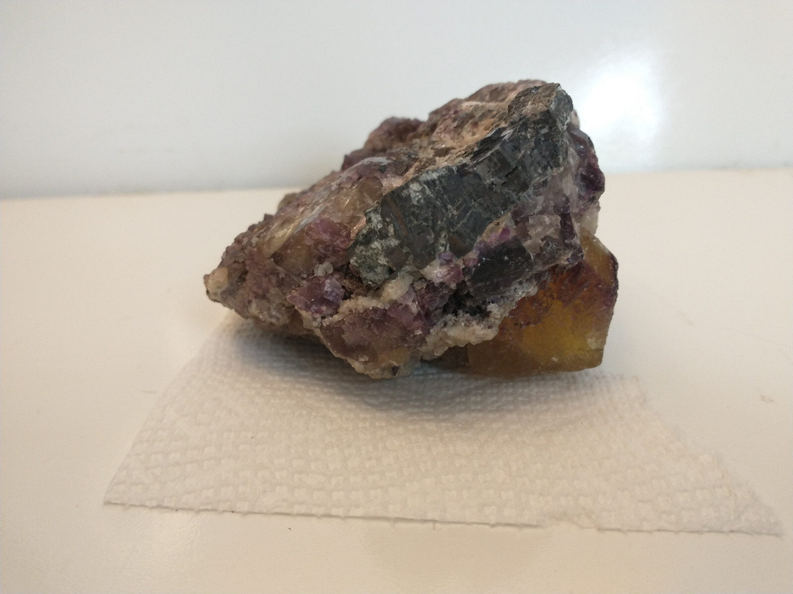 Amethyst, Calcite, & Other Minerals in Sample as Found Over 1 1/2 lbs.
